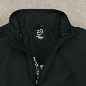 Zero Restriction Tour Series Windbreaker Mens Medium Black Short Sleeve Golf